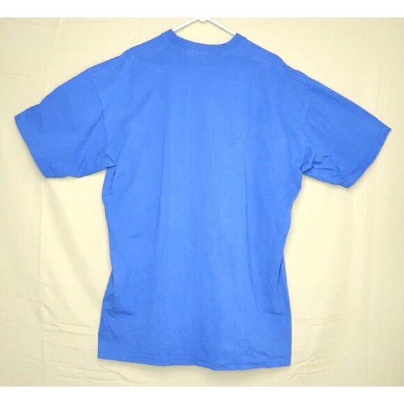 Vintage 90s Pro Club Blank Light Blue T Shirt Size Men's XXL 2X Made in the USA - Picture 6 of 12
